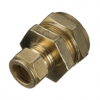 Wickes  Primaflow Brass Compression Reducer Coupling - 15 X 10mm Pac