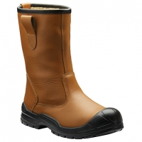 Wickes  Dickies Dixon Lined Safety Rigger Boot - Tan Size 8