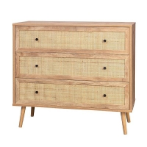 Self Assembly Required Kubu Rattan 3 Drawer Chest