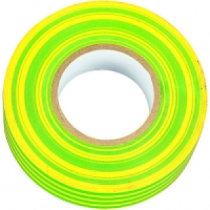 Wickes  Wickes Electrical Insulation Tape - Green & Yellow 20m Pack 