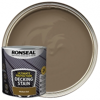 Wickes  Ronseal Ultimate Protection Medium Oak Decking Stain - 2.5L