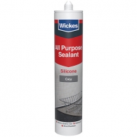 Wickes  Wickes All Purpose Silicone Sealant Grey 300ml