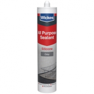 Wickes  Wickes All Purpose Silicone Sealant Grey 300ml