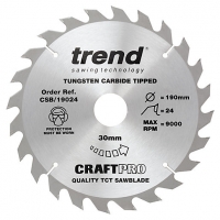 Wickes  Trend CSB/19024 24 Teeth Combination Cut Craft Circular Saw 