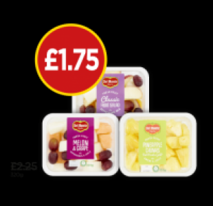 Budgens  Del Monte Pineapple Chunks Pot, Melon & Grape Pot, Fruit Sal