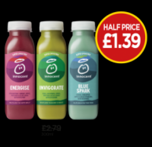 Budgens  Super Smoothie Energise, Invigorate, Blue Spark