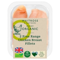 Waitrose  Duchy Organic 2 Free Range British Breast Fillets