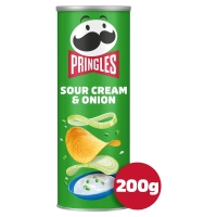 Iceland  Pringles Sour Cream & Onion Crisps Can, 200g
