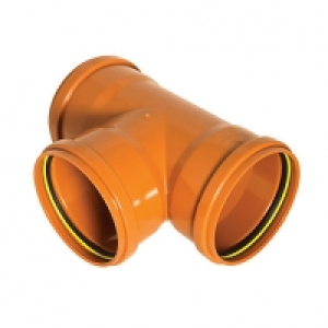 FloPlast 110mm Underground Drainage Equal Junction Triple So