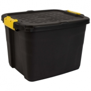 Wickes  Strata Heavy Duty Storage Box with Lid - 42L