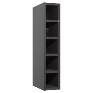 Orlando/Madison Dark Grey Gloss Wine Rack - 150mm £78.00