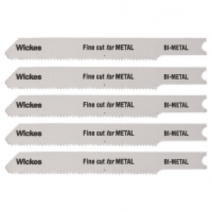 Wickes Universal Shank Fine Cut Jigsaw Blade For Metal - Pac £5.00