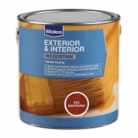 Wickes  Wickes Quick Drying Woodstain - Red Mahogany 2.5L
