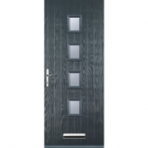 Euramax 4 Square Right Hand Grey Composite Door - 840 x 2100 £840.00