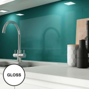 Wickes  AluSplash Splashback Totally Teal 3050 x 610mm - Gloss