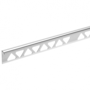Homelux 8mm Metal Quadrant Silver Tile trim 2.44m £18.50