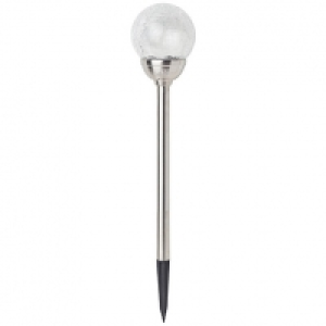 Cole & Bright Solar Stainless Steel Ice Orb Light