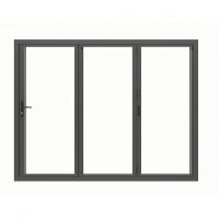 Wickes  Jci Aluminium Bi-fold Door Set Grey Left Opening 2090 x 2390