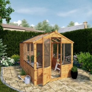 Mercia 10 x 6ft Traditional Apex Greenhouse Combi Shed with  £1,490.00