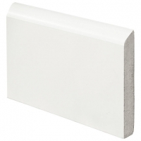 Wickes  Bullnose Fully Finished Satin White Skirting - 18mm x 144mm 