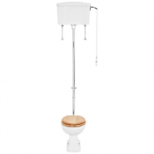 Wickes Oxford Traditional High Level Toilet Pan, Cistern & O