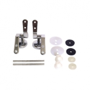 Wickes  Euroflo By Fluidmaster Chrome Toilet Seat Hinges