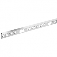 Wickes  Homelux 8mm Metal Straight Stainless Steel Tile Trim 2.44m