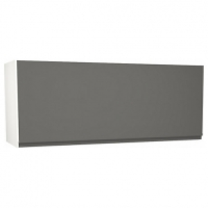 Madison Dark Grey Gloss Handleless Narrow Wall Unit - 900mm £135.00