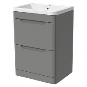 Wickes Malmo Dust Grey Freestanding J Pull Vanity Unit & Bas £425.00