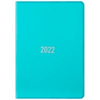 BMStores  A5 Week to View Diary 2022 - Blue