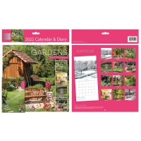 BMStores  Calendar & Diary 2022 - Gardens