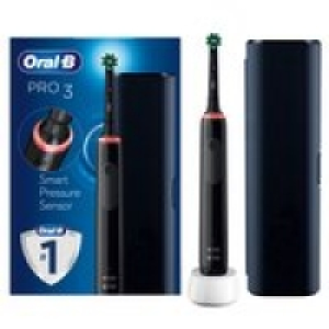 Morrisons  Oral-B Pro 3 3500 Black Electric Toothbrush + Travel Case