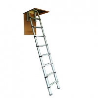 Wickes  Youngman Telscopic Aluminium Loft Ladder - Max Height 2.88m