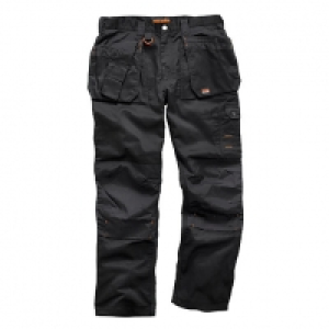 Wickes  Scruffs Worker Plus Trouser Black - 36W 28L