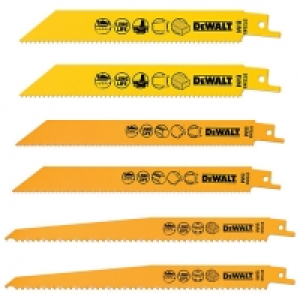 DEWALT DT2444-QZ BI-Metal Mixed 6 Piece Recipricating Saw Bl