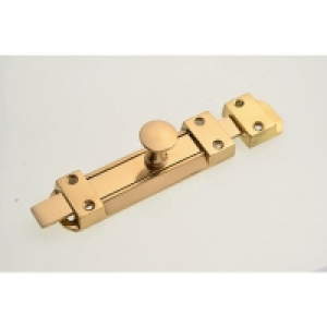 Wickes  Wickes Flat Tower Bolt - Brass 140mm