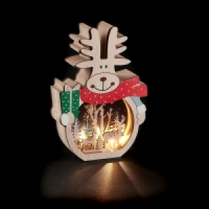 QDStores  Reindeer Table Light Christmas Decoration - 3 Warm White LED