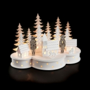 QDStores  Forrest Nutcracker House Silhouette Christmas Decoration - 1