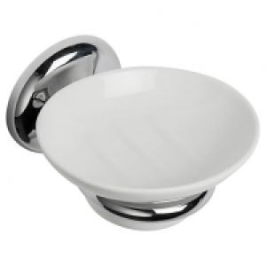Croydex Flexi-Fix Grosvenor Bathroom Soap Dish & Holder - Ch