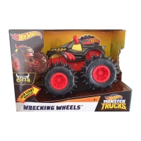 QDStores  Steer Clear Hot Wheels Monster Trucks Wrecking Wheels Toy Ca
