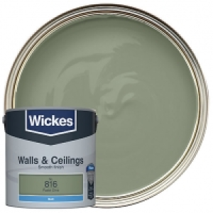 Wickes Pastel Olive - No. 816 Vinyl Matt Emulsion - 2.5L £14.00
