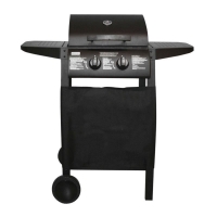 QDStores  Deluxe Steel 2 Burner Auto Ignition Gas Garden Barbecue Gril