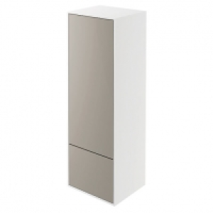 Wickes  Wickes Eli White Matt & Stone Grey Wall Hung Tall Tower Unit