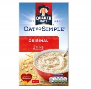 QUAKER OATS SO SIMPLE ORIGINAL 8 PACK £1.00