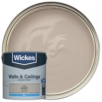 Wickes  Wickes Earl Grey - No.430 Vinyl Matt Emulsion Paint - 2.5L