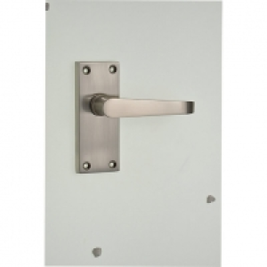 Wickes  Wickes Toronto Victorian Straight Latch Door Handle - Satin 