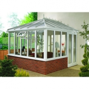 Wickes  Wickes Edwardian Dwarf Wall White Conservatory - 13 x 15ft