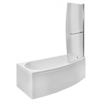 Wickes  Wickes Right Hand Space Saver Shower Bath - 1690 x 690mm