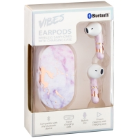 BMStores  Vibes Marble Wireless Earbuds with Charging Case - Grey Marb
