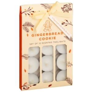 Scented Tea Lights 12pk - Gingerbread Cookie